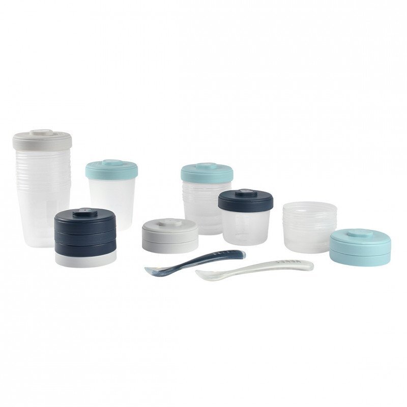 BEABA Set 12 recipiente hrana Storm 2x90 ml 4x150 ml 6x250 ml