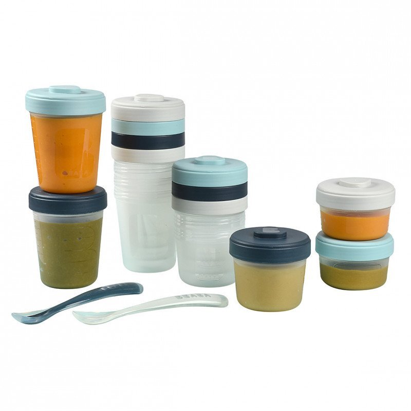 BEABA Set 12 recipiente hrana Storm 2x90 ml 4x150 ml 6x250 ml