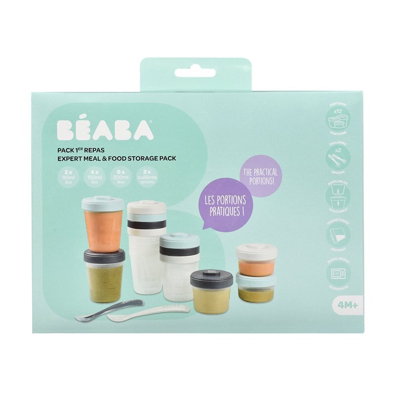 BEABA Set 12 recipiente hrana Storm 2x90 ml 4x150 ml 6x250 ml
