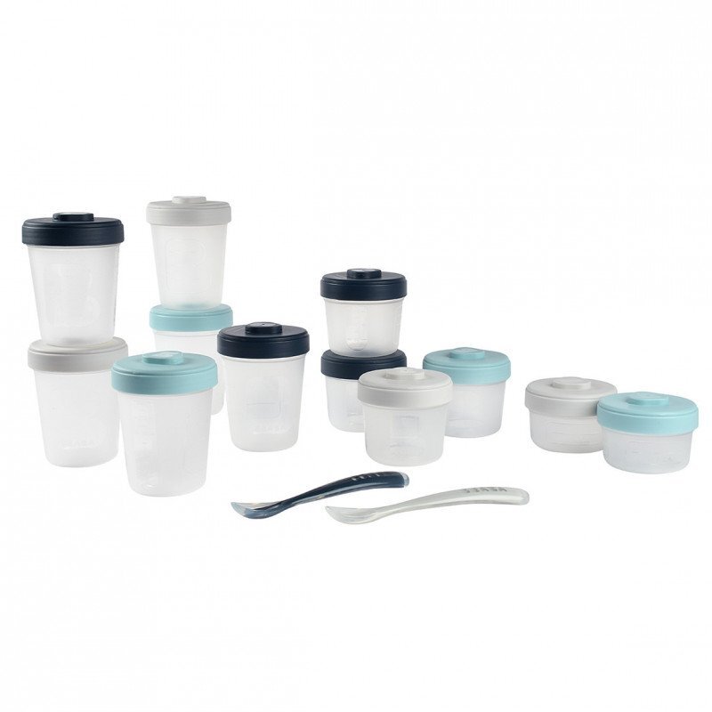 BEABA Set 12 recipiente hrana Storm 2x90 ml 4x150 ml 6x250 ml