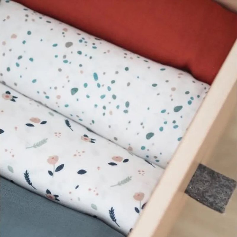 BEABA Set 2 museline bumbac 120x120 cm Hot SauceTerrazzo