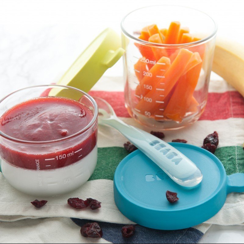 BEABA Set 2 recipiente sticla 150250 ml bleu