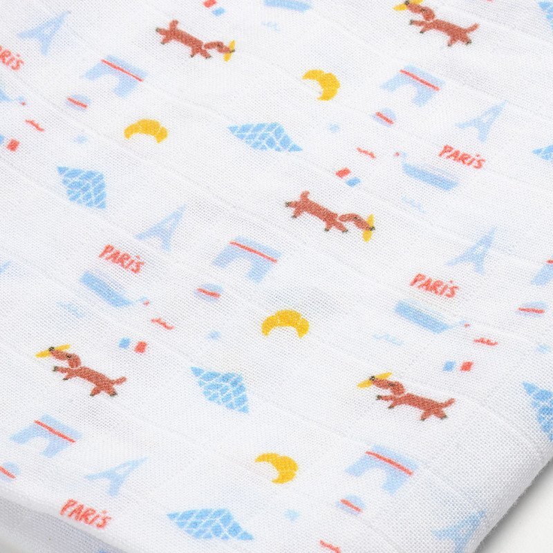 BEABA Set 3 museline bumbac organic 70x70 cm paris blue