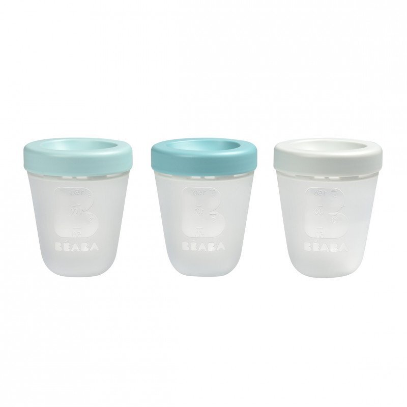 BEABA Set 3 recipiente silicon 200 ml Jungle