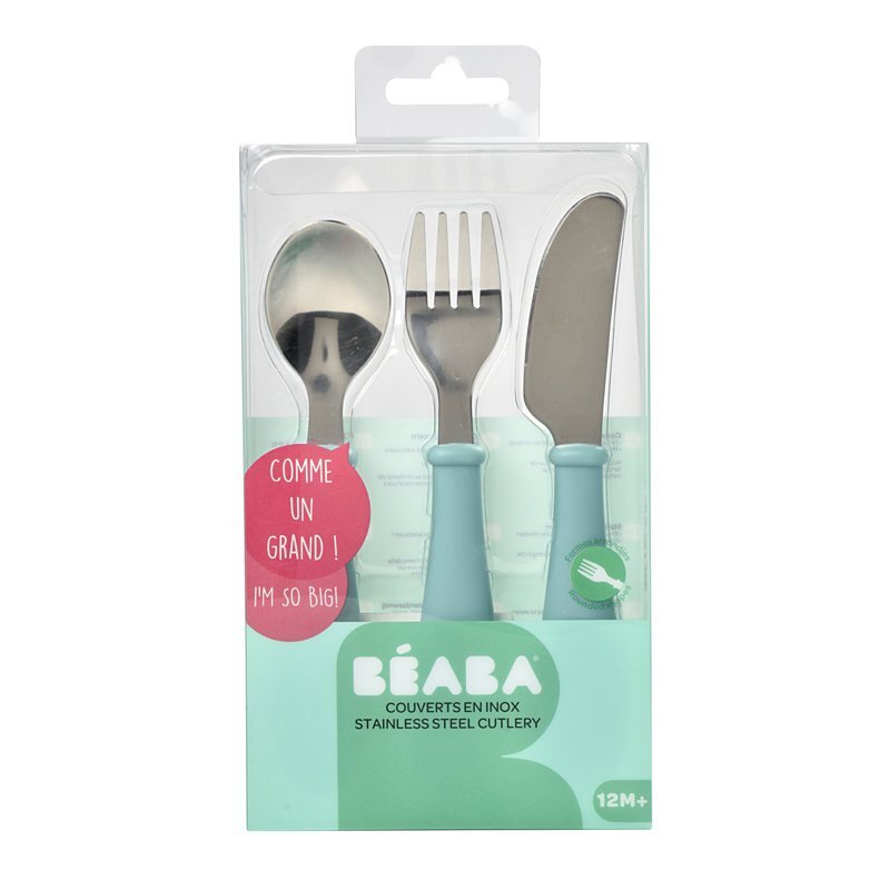 BEABA Set 3 tacamuri inox Airy Green