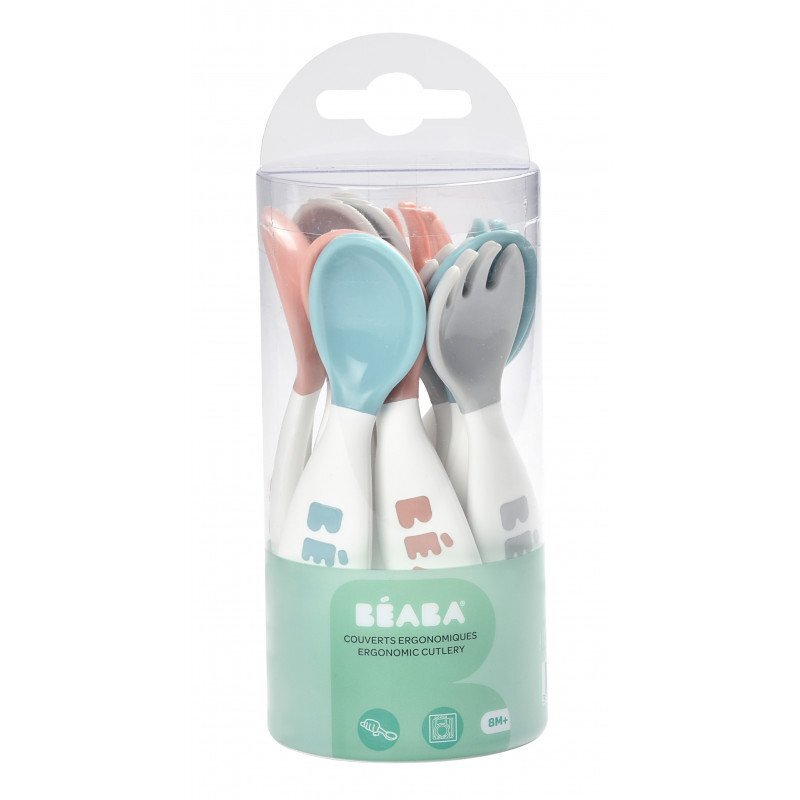 BEABA Set 6 lingurite si 4 furculite Blue