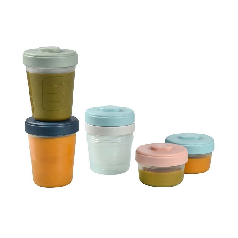 BEABA Set 6 recipiente hrana 2x90ml 2x150 2x250 ml