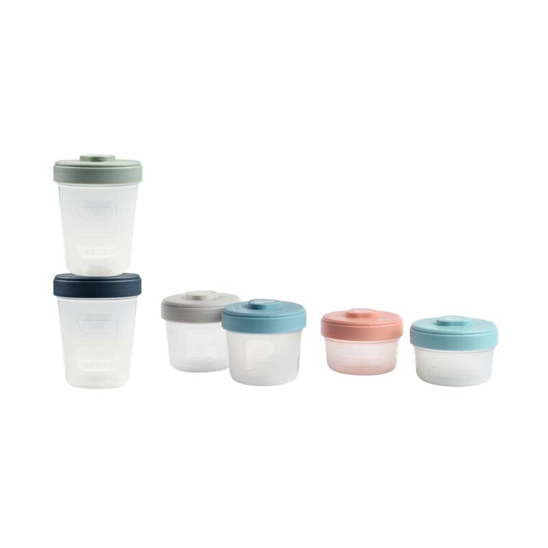 BEABA Set 6 recipiente hrana 2x90ml 2x150 2x250 ml