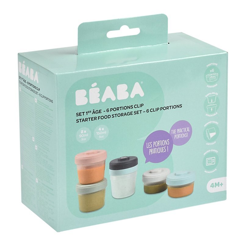 BEABA Set 6 recipiente hrana 2x90ml 4x150 ml