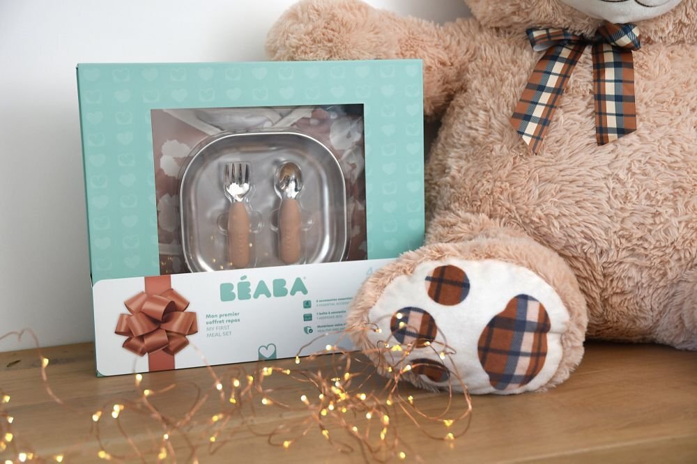 BEABA Set de masa cadou First Meal Savanah Bloom