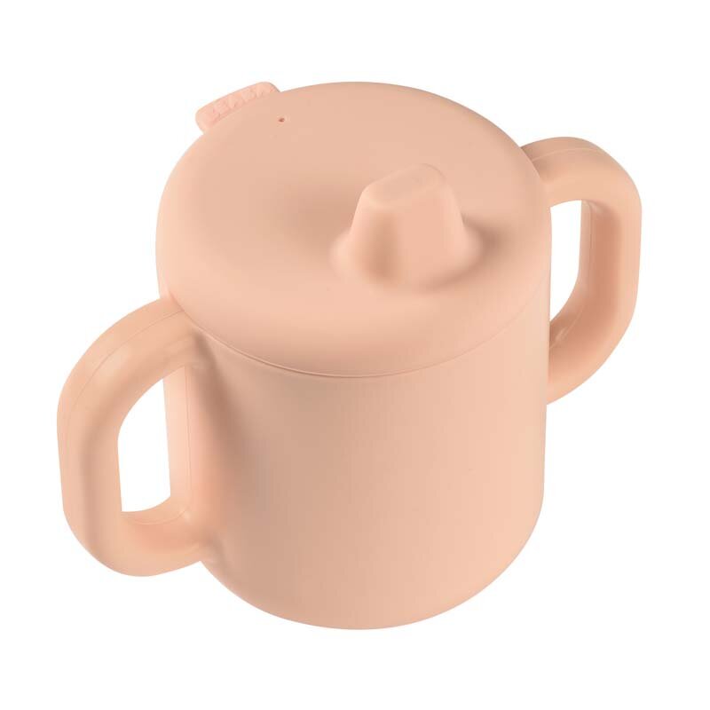 BEABA Set de masa silicon cu cana Old Pink