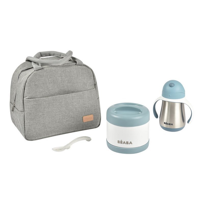 BEABA Set izoterm on the go 4 piese Blue