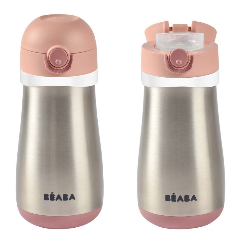 BEABA Sticla inox 350 ml Old Pink