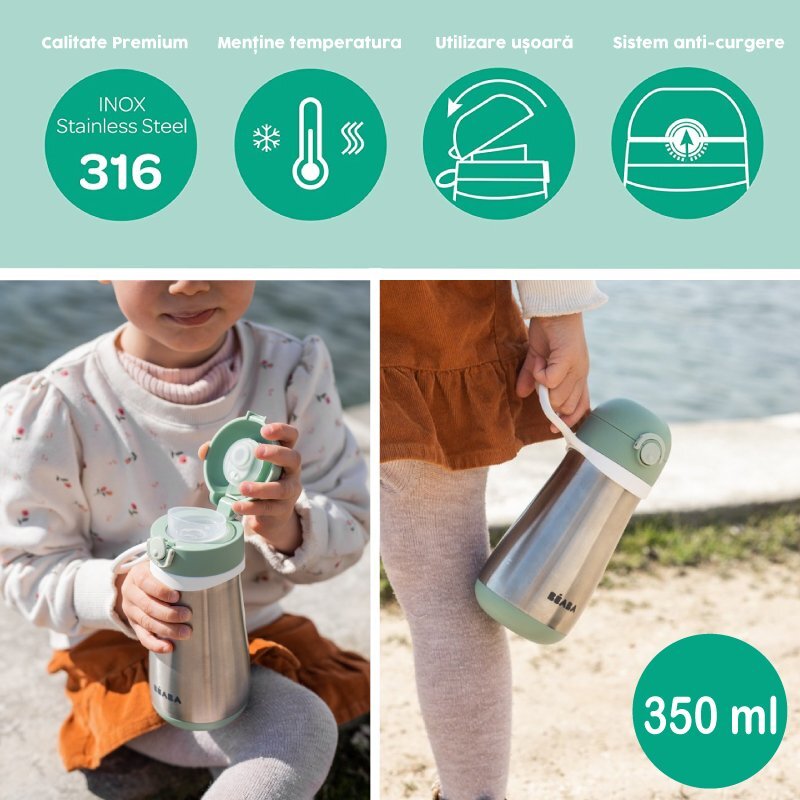 BEABA Termos 350 ml Sage Green