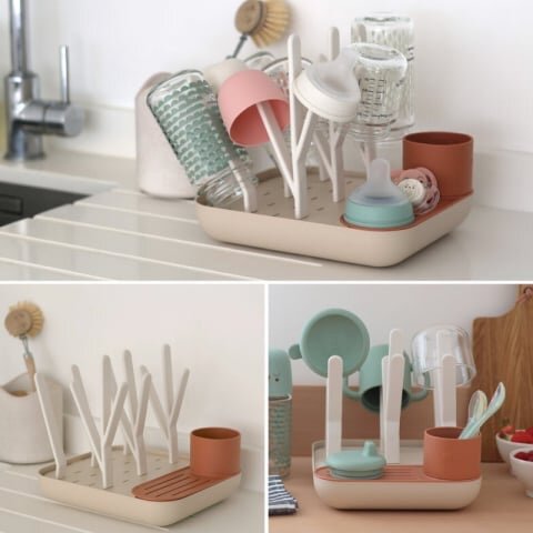 BEABA Uscator biberoane forest terracotta clay