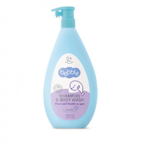 Bebble Gel de dus si sampon pentru copii cu Lavanda 400 mlformula fara lacrimi