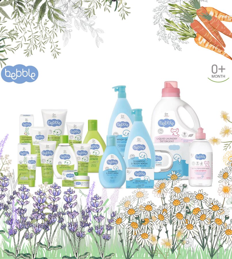Bebble Rezerva detergent pentru biberoane jucarii si vase 1000 ml