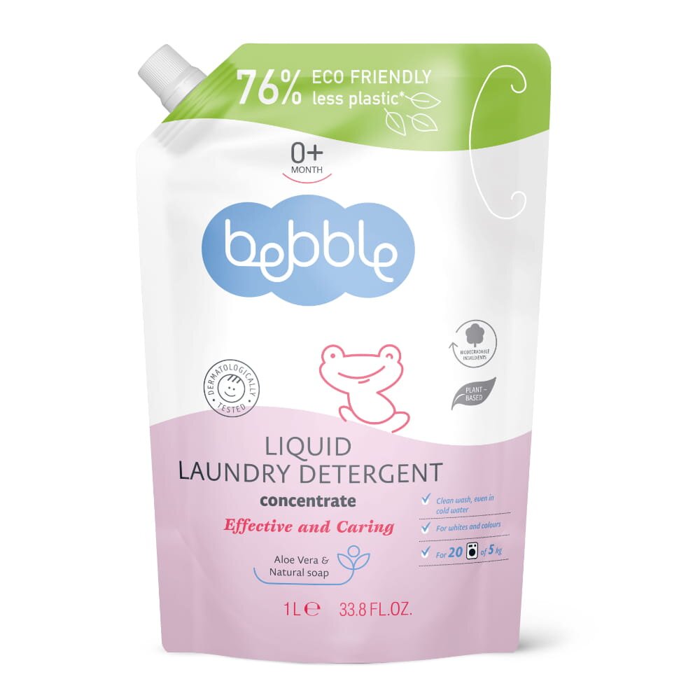 Bebble Rezerva detergent pentru biberoane jucarii si vase 1000 ml