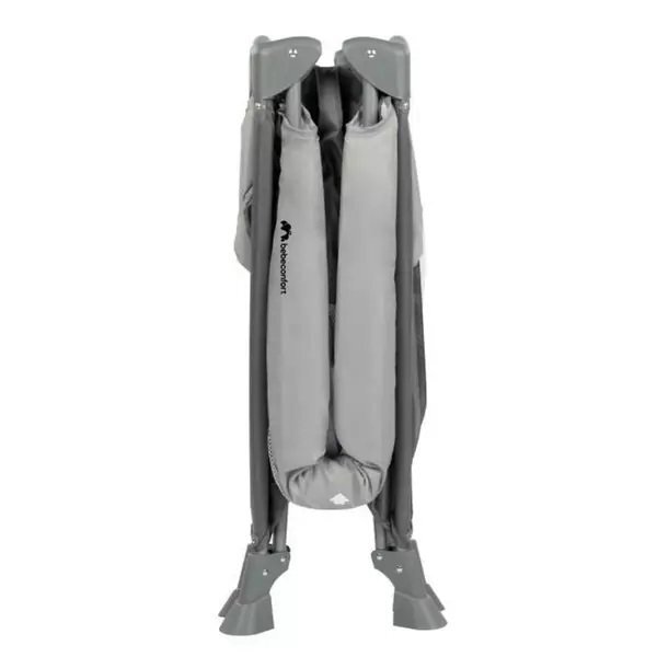 BEBE CONFORT Patut pentru copii Soft Dreams gray mist pliabil saltea si geanta de transport incluse