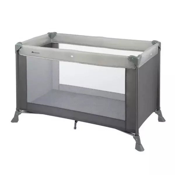 BEBE CONFORT Patut pentru copii Soft Dreams gray mist pliabil saltea si geanta de transport incluse