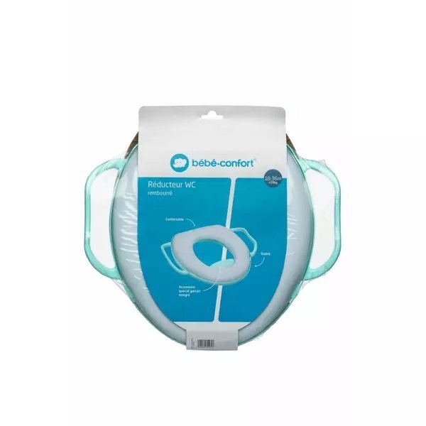 BEBE CONFORT Reductor de WC captusit cu manere blue 18-36L