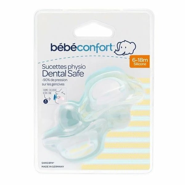 BEBE CONFORT Set 2 suzete silicon Ethnic 6-18 luni