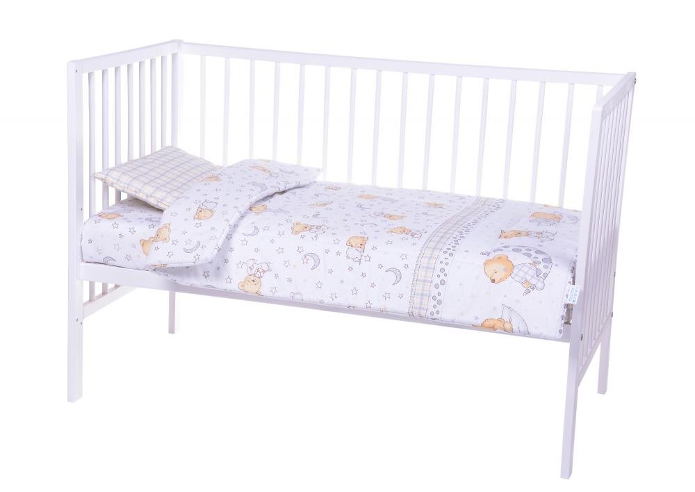 Bebe Royal Lenjerie patut cu 3 piese 120x60 cm Ursuleti 016