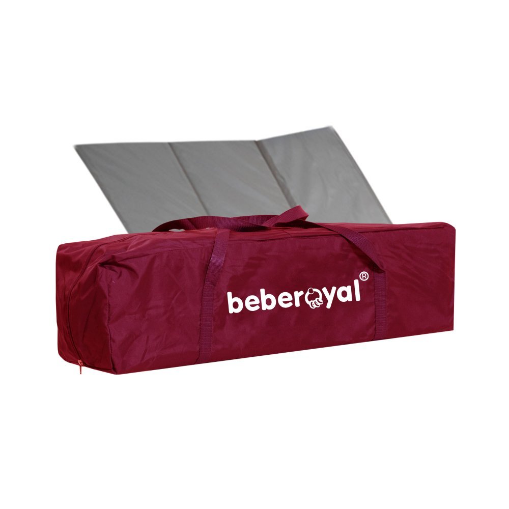 Bebe Royal Patut pliabil Little Friend Rosu pliabil cu masuta de infasat usita cu fermoar roti cu sistem de blocare geanta de transport