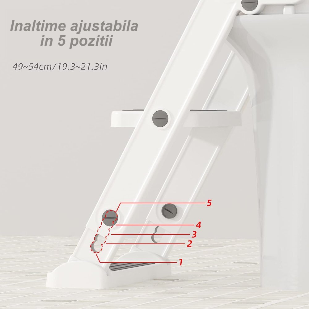 Bebe Royal Reductor pentru toaleta cu scarita Beberoyal Little Joy Basic AlbGri