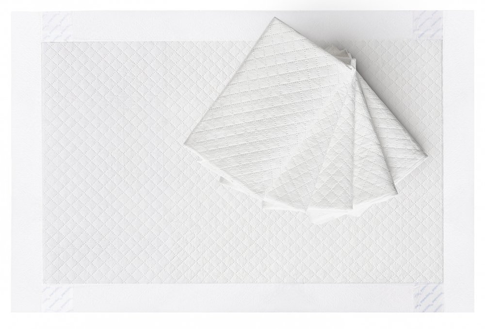 Bebe Royal Set 10 aleze Beberoyal Premium 60x90 cm impermeabile absorbtie 2300 ml fixare autoadeziva 6 straturi