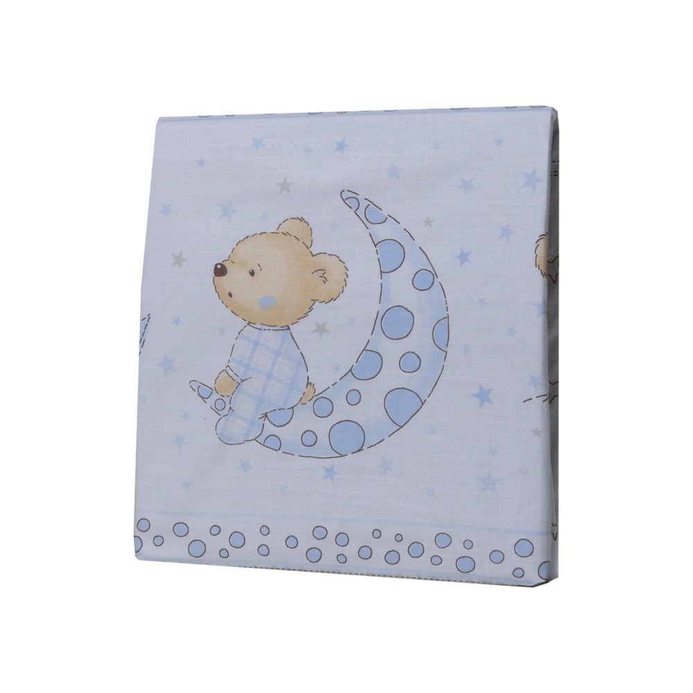 Bebe Royal Set 2 cearceafuri din bumbac pentru saltea 120x60 cm Beberoyal Bear Dreams Alb