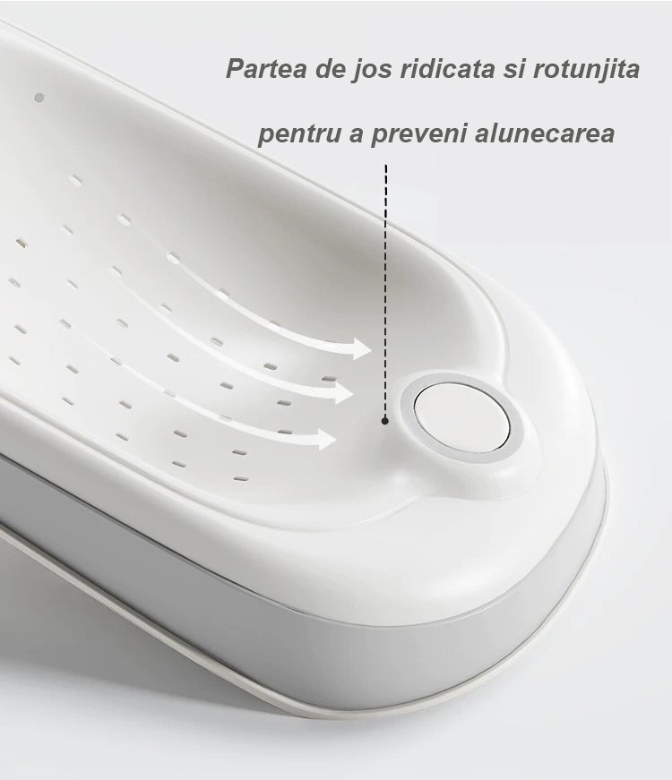 Bebe Royal Set cadita pliabila si suport anatomic Beberoyal Little Joy termometru digital si dop de scurgere