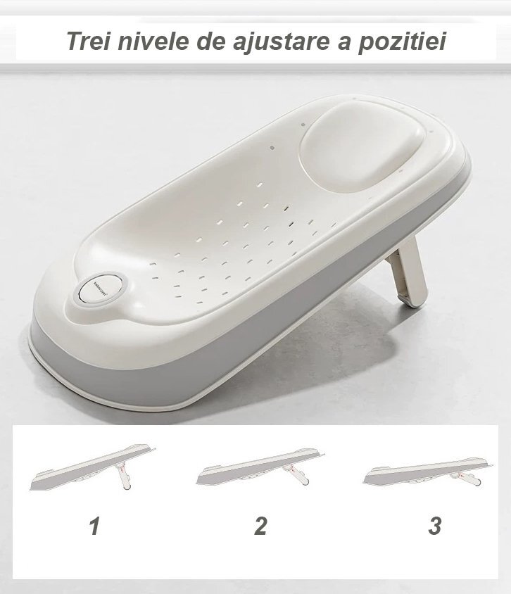 Bebe Royal Suport de baie pliabil Beberoyal Little Joy sustinere anatomica confort si siguranta pentru bebelus