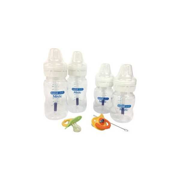 BebeduE Set 2 biberoane nou-nascuti si 2 suzete Medic 80146