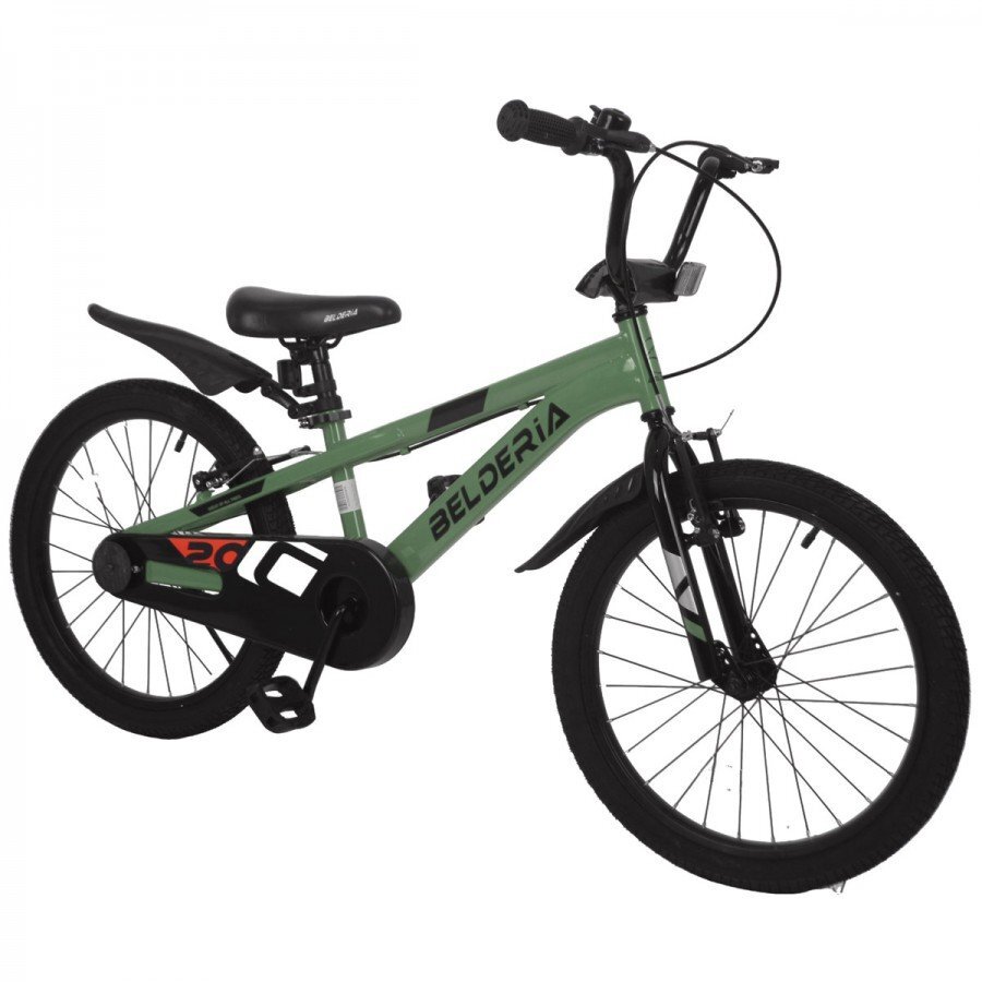 Belderia Bicicleta pentru copii Cross Verde 8-12 ani roti 20 inch frane V-Brake