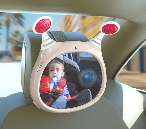 Benbat Oglinda muzicala auto pentru supraveghere copil Oly Beige