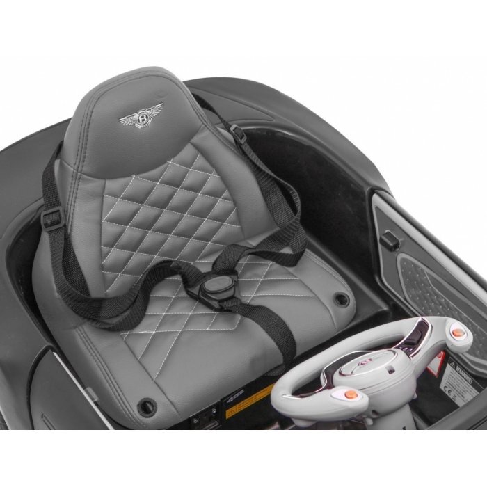 Bentley Masinuta electrica pentru copii EXP 12 negru 70w cu telecomanda deschidere usi lumini scaun piele si roti din spuma Eva