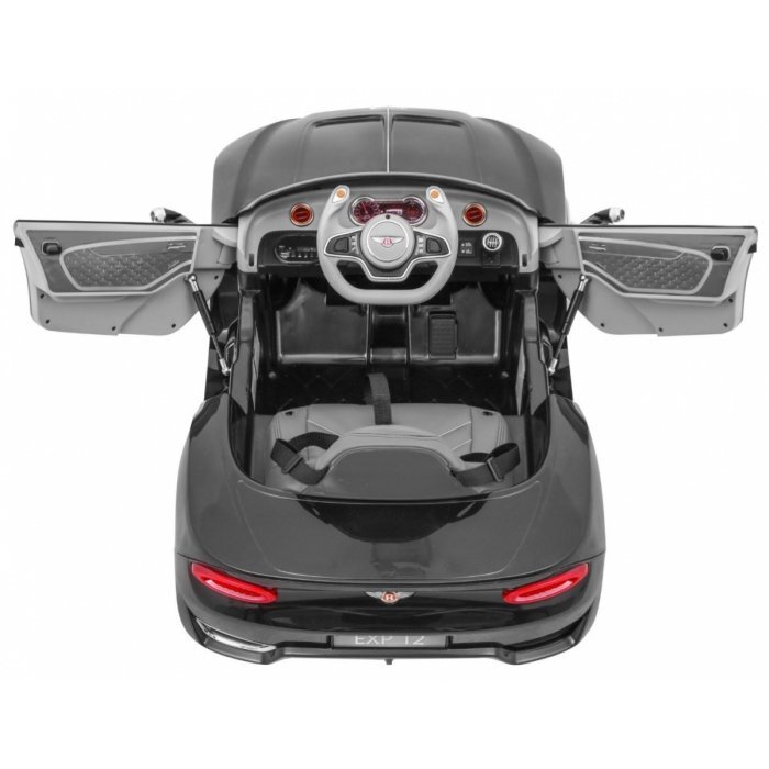 Bentley Masinuta electrica pentru copii EXP 12 negru 70w cu telecomanda deschidere usi lumini scaun piele si roti din spuma Eva