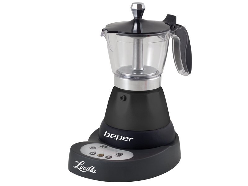 Beper Espressor electric cu lumina afisaj LCD si putere 400W