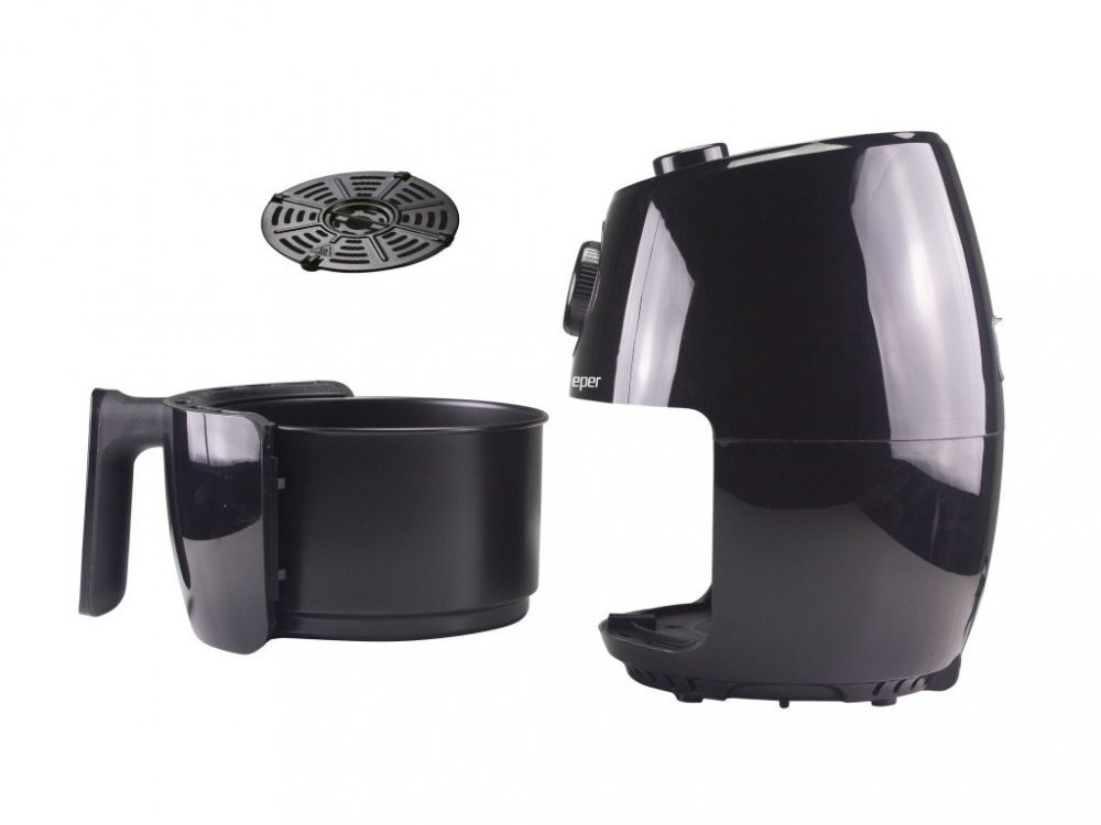 Beper Friteuza cu aer cald aluminiu cu invelis non-stick negru