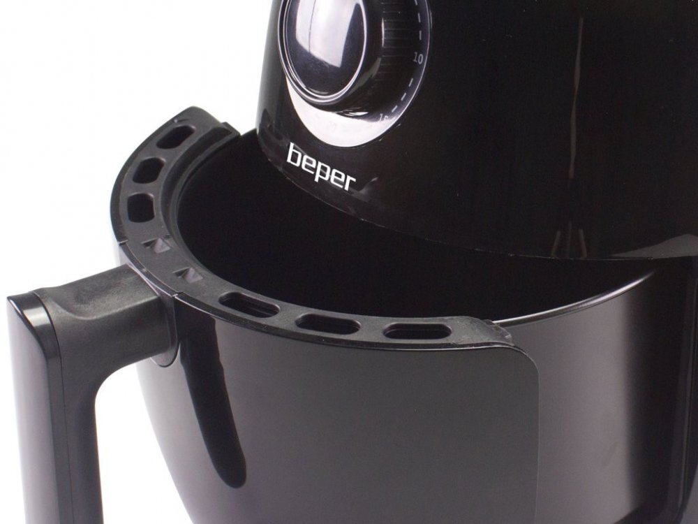 Beper Friteuza cu aer cald aluminiu cu invelis non-stick negru