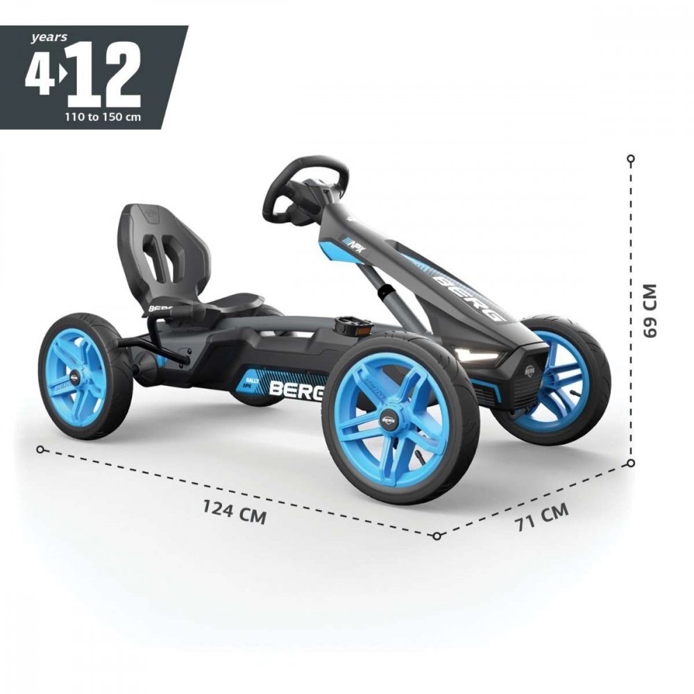 BERG TOYS Kart pentru copii Berg Rally NRG Orange 4-12 ani