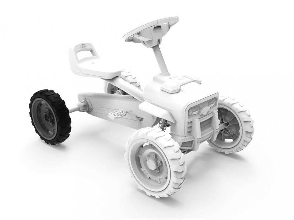 BERG TOYS Roata 9x2 Cross GriNegru spate dreapta Kart Berg Buzzy Police