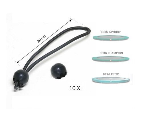 BERG TOYS Set elastice prindere plasa de siguranta (10 buc.)