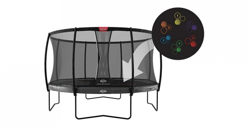 BERG TOYS Trambulina Berg Elite Regular Gri Level cu plasa Deluxe 430