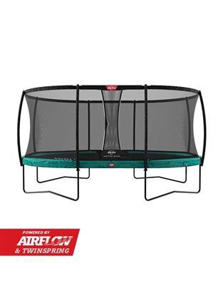 BERG TOYS Trambulina Berg Grand Champion Regular Verde cu Plasa Deuxe 470