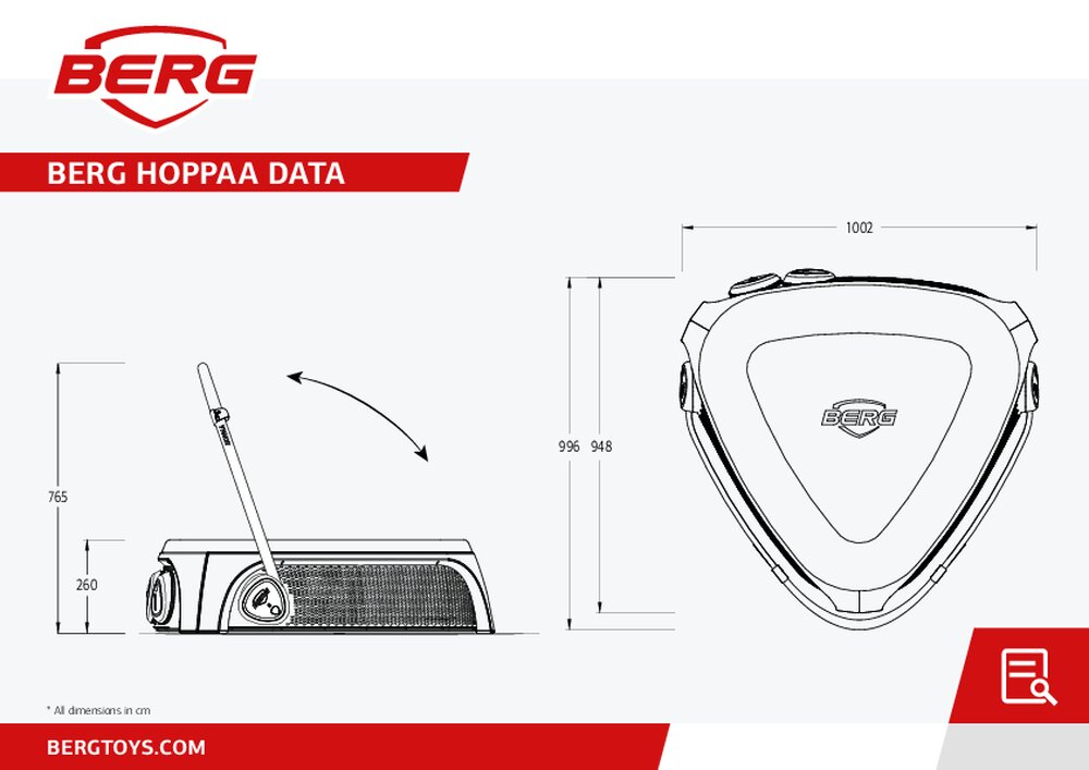 BERG TOYS Trambulina pentru copii Berg Hoppaa 1-4 ani