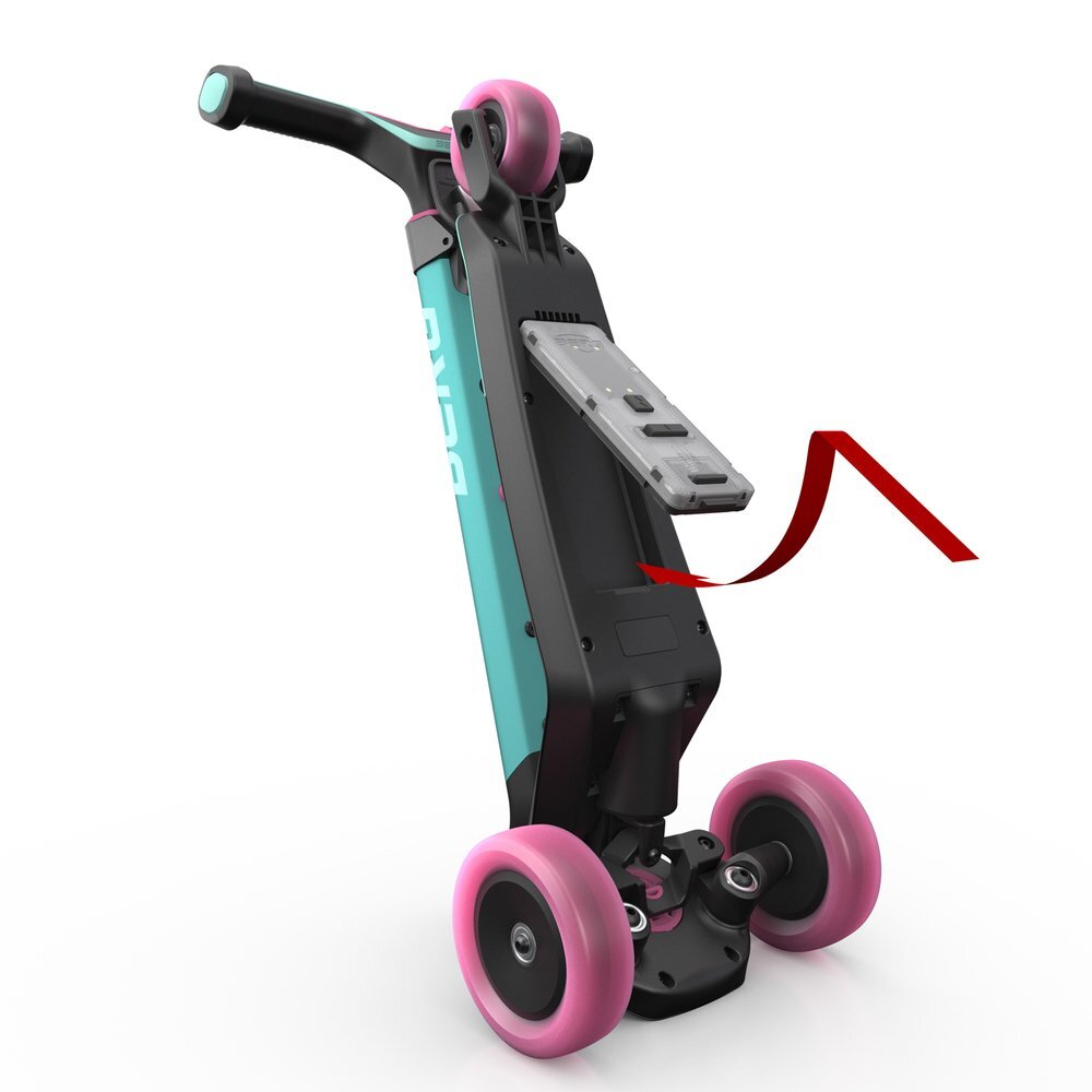 BERG TOYS Trotineta pliabila cu lumini LED Berg Nexo albastru ghidon reglabil greutate admisa 50 kg