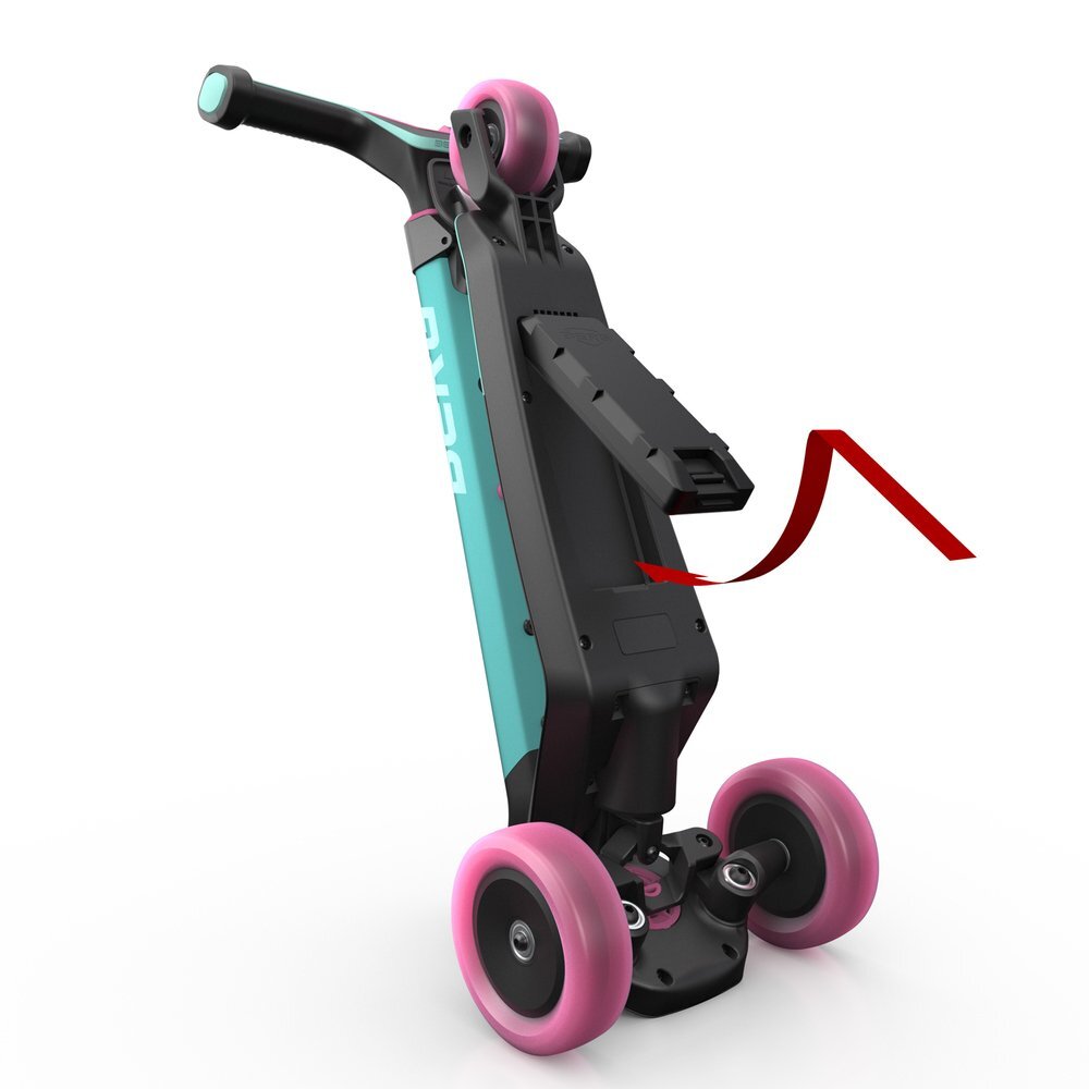 BERG TOYS Trotineta pliabila cu lumini si magnet Berg Nexo albastra ghidon reglabil greutate admisa 50 kg