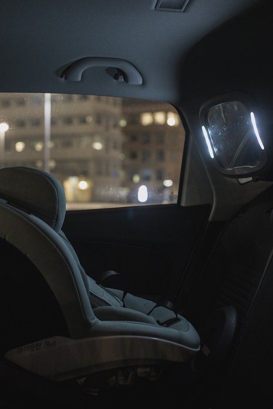 BESAFE Oglinda auto retrovizoare XL cu lumina Led